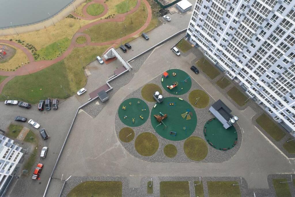 Современные Апартаменты Метро Харьковская Генератор В Доме Kiev Exterior foto